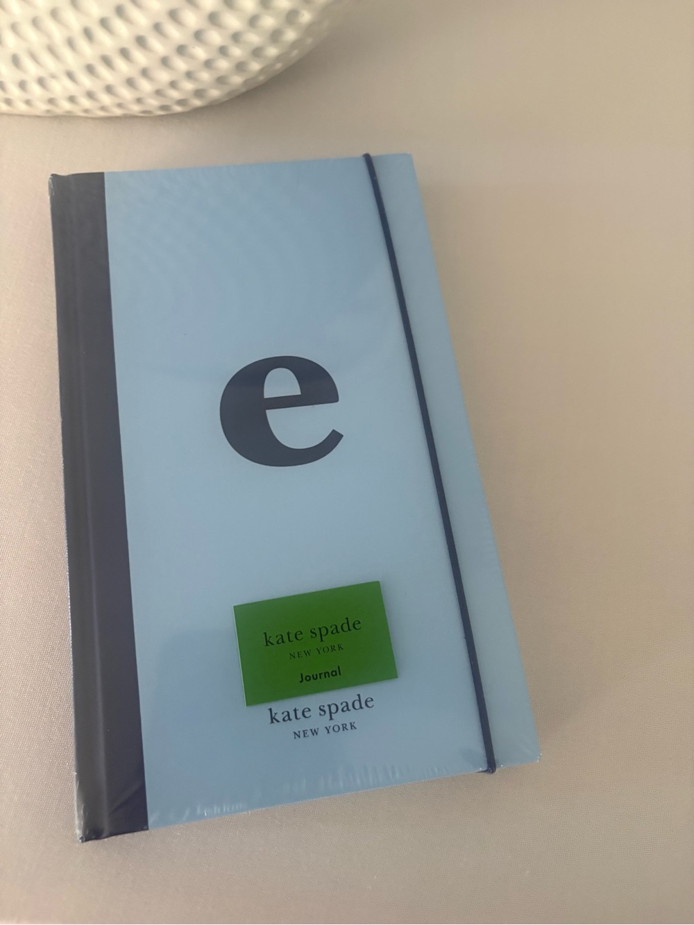kate spade light blue journal with navy accents - Picture 4 of 4